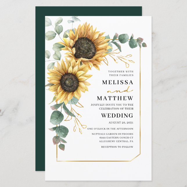 Eukalyptus Wedding Botanical Invasion (Vorne/Hinten)