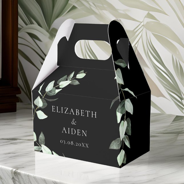 Eukalyptus Wedding Box Geschenkschachtel (Eucalyptus Floral Wedding Collection Favor Boxes)