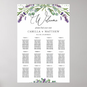 Eukalyptus Wedding Chart Poster