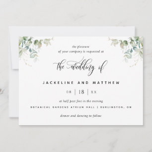 Eukalyptus Wedding Einladung