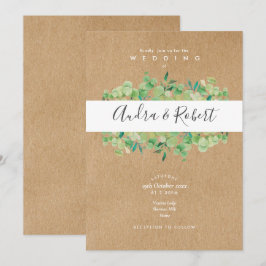 Eukalyptus Wedding Einladung
