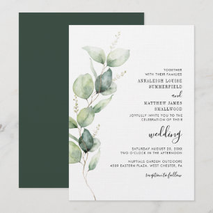 Eukalyptus Wedding Einladung