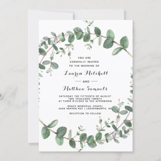 Eukalyptus Wedding Einladung