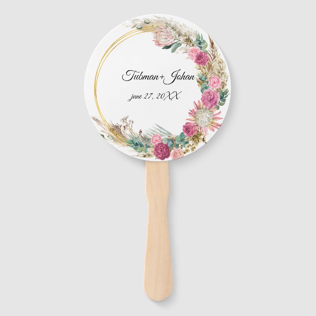 Eukalyptus Wedding Fächer (Vorderseite)