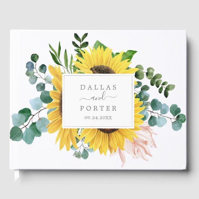 Eukalyptus Wedding Gästebuch (Vorderseite)