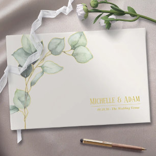 Eukalyptus Wedding Gold Gästebuch