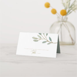 Eukalyptus Wedding Gold Veined Platzkarte