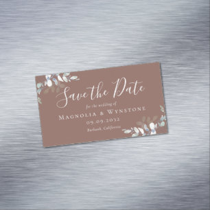 Eukalyptus Wedding HAUSHALT Datum speichern Magnetische Visitenkarte