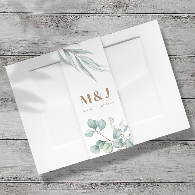 Eukalyptus Wedding Invitation Bly Band - Portrait (Von Creator hochgeladen)