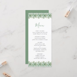 Eukalyptus Wedding Menu Einladung