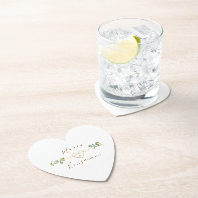 Eukalyptus Wedding Paper Untersetzer (Vor Ort)