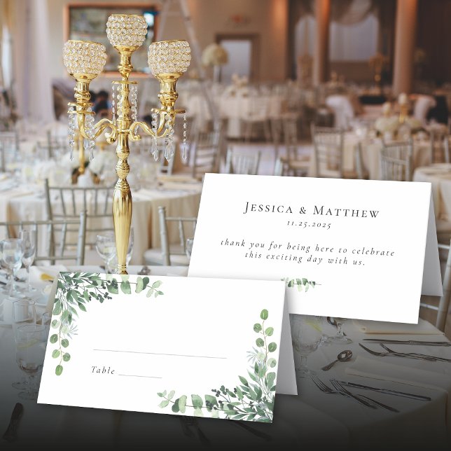 Eukalyptus Wedding Platzkarte (Eucalyptus Wedding Place Card)