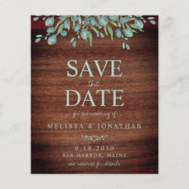 Eukalyptus Wedding QR Code Save the Date