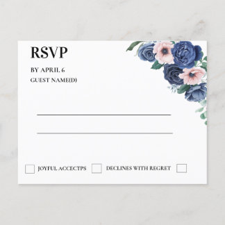 Eukalyptus Wedding RSVP Card Einladungspostkarte