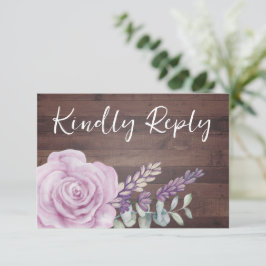 Eukalyptus Wedding RSVP Card Karte