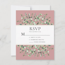 Eukalyptus Wedding RSVP Karte