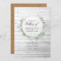 Eukalyptus Wedding Rustic Geometric Country Barn