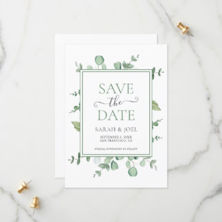 Eukalyptus Wedding Save The Date