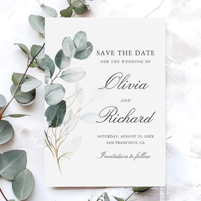 Eukalyptus Wedding Save The Date (Von Creator hochgeladen)