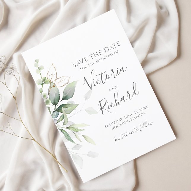 Eukalyptus Wedding Save The Date (Von Creator hochgeladen)