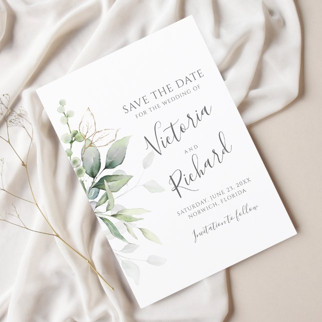 Eukalyptus Wedding Save The Date (Von Creator hochgeladen)
