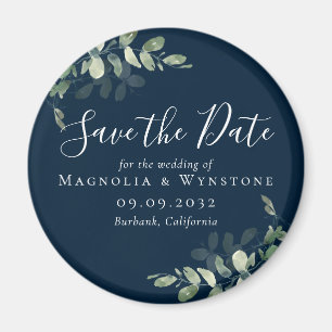 Eukalyptus Wedding Save the Date Magnet