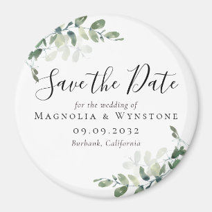 Eukalyptus Wedding Save the Date Magnet