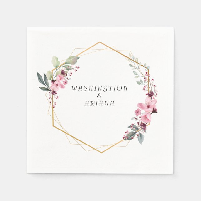 Eukalyptus Wedding Serviette (Vorderseite)