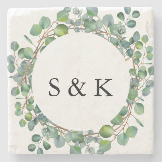 Eukalyptus Wedding Steinuntersetzer