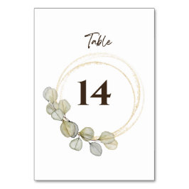 Eukalyptus Wedding Tischnummer
