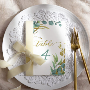 Eukalyptus Wedding Tischnummer