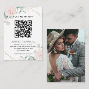 Eukalyptus Wedding Website UAWG QR Code Begleitkarte