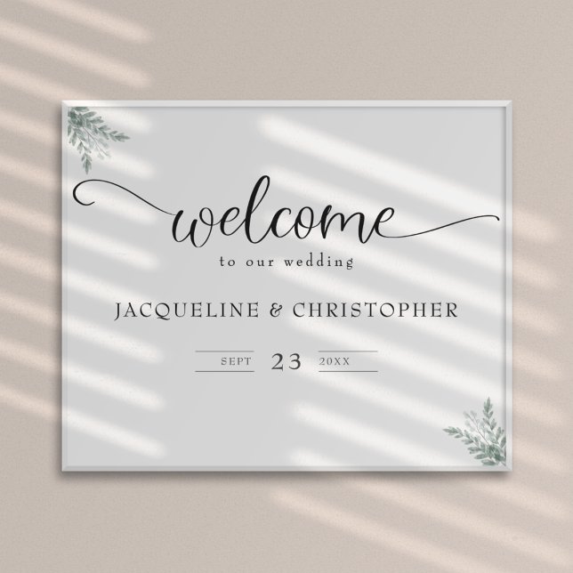 Eukalyptus Wedding Welcome Sign Poster (Von Creator hochgeladen)