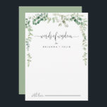 Eukalyptus Wedding Words of Wisdom Advice Card Hinweiskarte<br><div class="desc">Diese Eukalyptus-Trauung Worte der Weisheitsratenkarte ist perfekt für eine moderne Hochzeit. Das Design ist mit Aquarellfarben handgezeichnet eleganten botanischen Eukalyptuszweigen und Blätter, die geometrische Rahmen schmücken. Diese Karten sind ideal für Hochzeiten, Brautparty, Babydusche, Graduiertenfest u.v.m. Personalisieren Sie die Karten mit den Namen der Braut und Bräutigam, den Eltern, die Sie...</div>