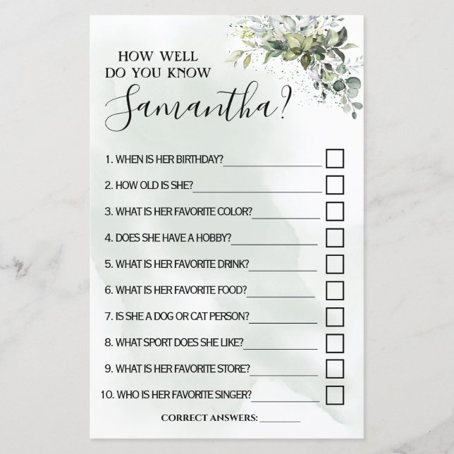 Eukalyptus Wie gut kennen Sie zweisprachiges Spiel (Vorderseite)