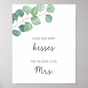 Eukalyptus - Wie viele Küsse Brautparty Poster