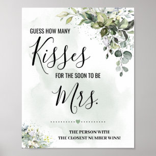 Eukalyptus Wie viele Küsse für bald zu unterschrei Poster