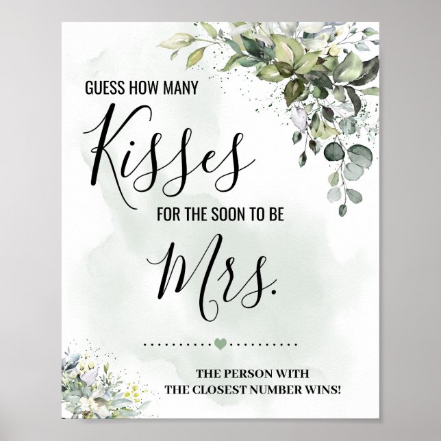 Eukalyptus Wie viele Küsse für bald zu unterschrei Poster (Vorne)