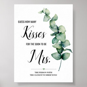 Eukalyptus Wie viele Küsse für die baldige Mrs-Sch Poster