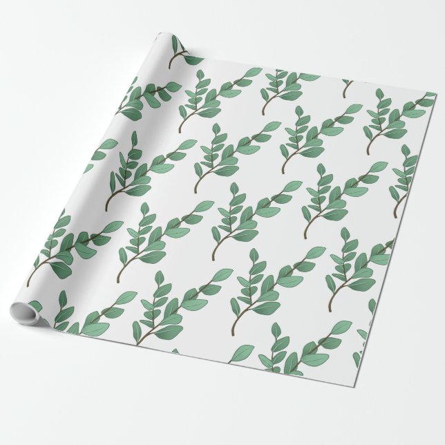 Eukalyptus Wrapping Paper Geschenkpapier (Ungerollt)