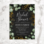 Eukalyptus Wreath Chalkboard-Brautparty Einladung<br><div class="desc">Elegante botanische Brautdusche. Das elegante Design umfasst Chalkboard-Muster,  handgemalte Aquarellpflanze Eukalyptus-Kranz und Skript-Schriftart. Personalisieren Sie Ihre persönlichen Daten. Nachricht,  wenn Sie weitere Anpassungen benötigen.</div>