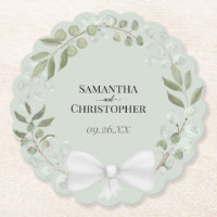 Eukalyptus Wreath Sage Grünes Hochzeitspapier