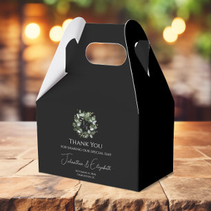 Eukalyptus Wreath   Schwarz Geschenkschachtel