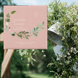 Eukalyptus Wüsten-Rosa Hochzeit Termin vormerken Magnet