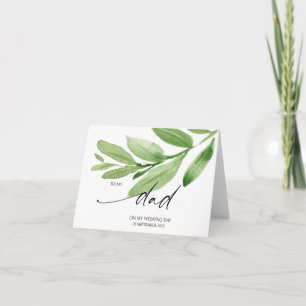 Eukalyptus zu meinem Vater an meinem Hochzeitstag  Karte