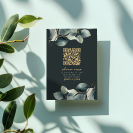 Eukalyptus-Zweig hübsche Hochzeitsrampe Begleitkarte