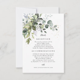 Eukalyptusdetails Einladung