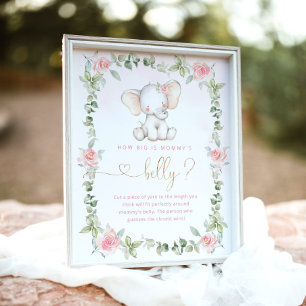 Eukalyptuselefant wie groß das Bauchspiel der Mama Poster