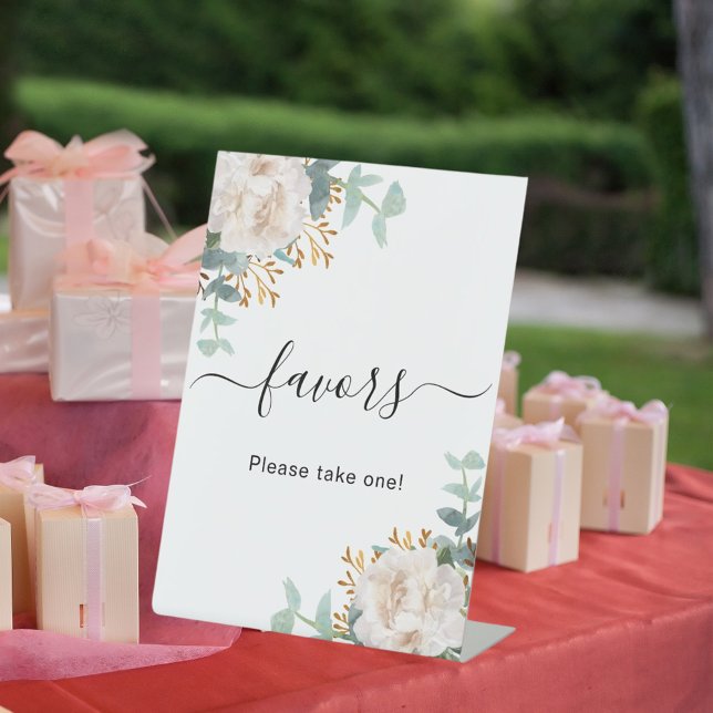 Eukalyptusfavorit der weißen Blume Sockelschild (Von Creator hochgeladen)