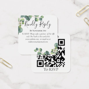 Eukalyptusgrün Hochzeitsseite QR Code UAWG